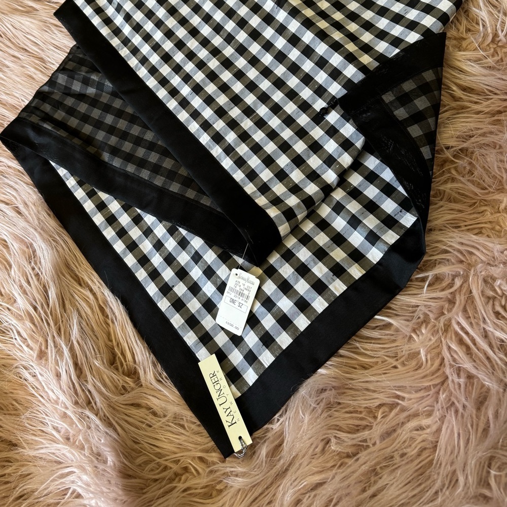 Formal gingham skirt - Picture 4 of 6